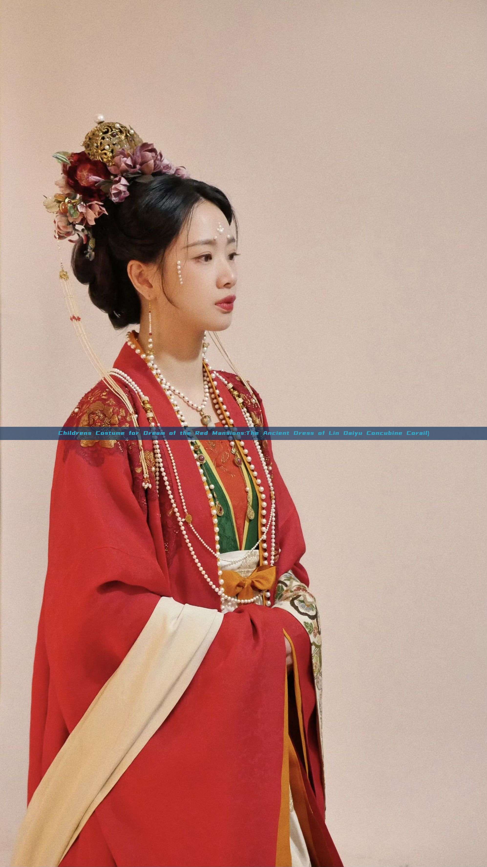 Childrens Costume for Dream of the Red Mansions:The Ancient Dress of Lin Daiyu Concubine Corail) Childrens Costume for Dream of the Red Mansions:The Ancient Dress of Lin Daiyu Concubine Corail)