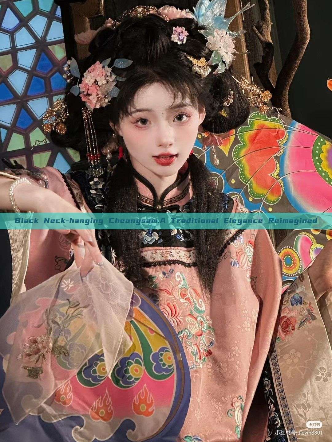 Black Neck-hanging Cheongsam:A Traditional Elegance Reimagined Black Neck-hanging Cheongsam:A Traditional Elegance Reimagined