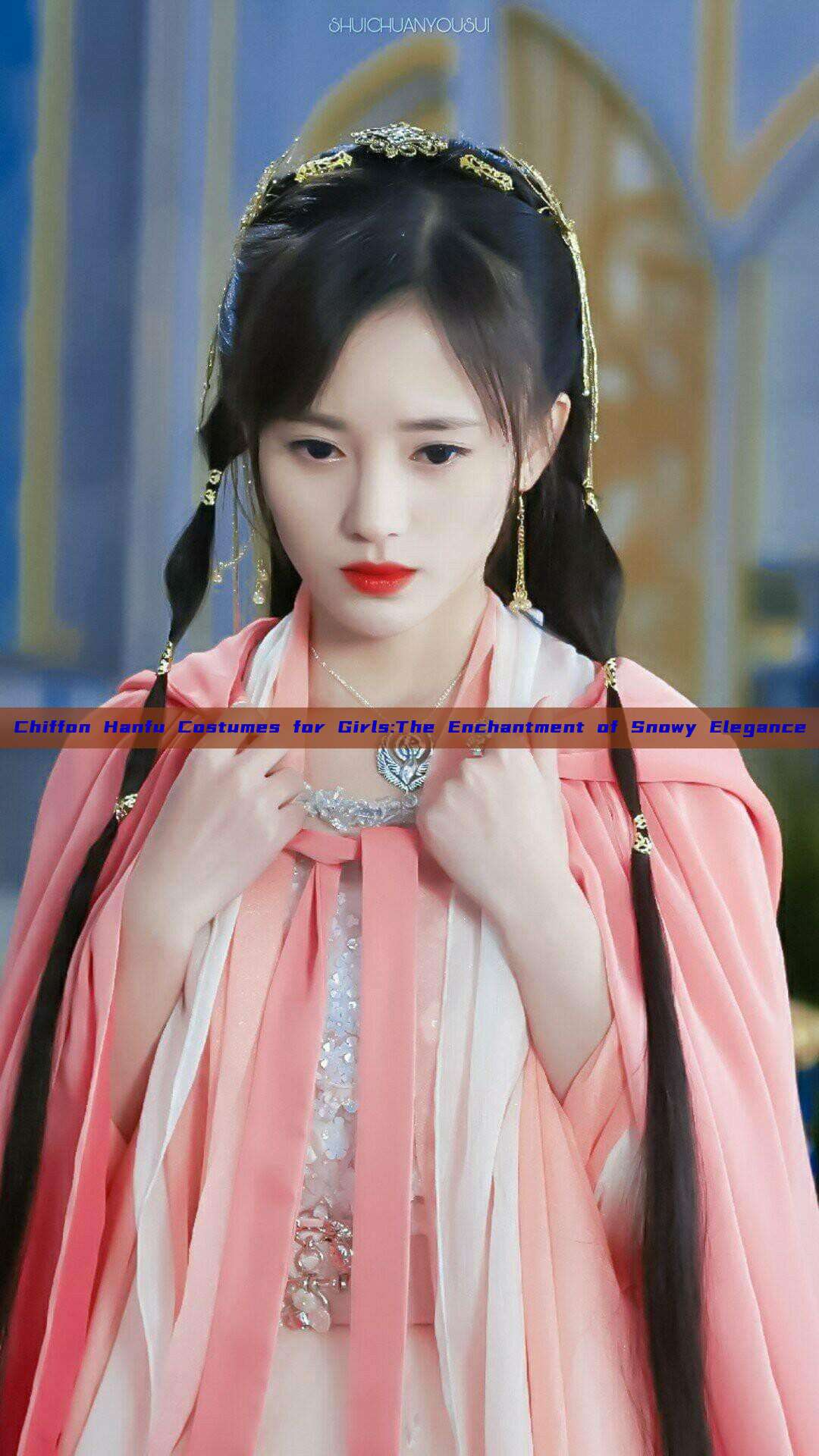 Chiffon Hanfu Costumes for Girls:The Enchantment of Snowy Elegance