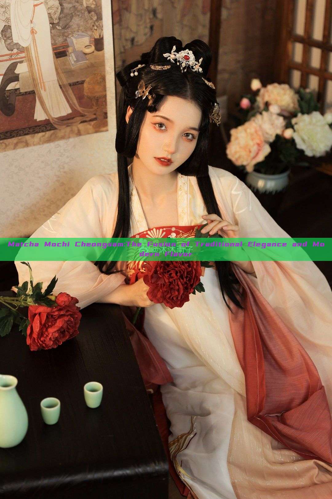 Matcha Mochi Cheongsam:The Fusion of Traditional Elegance and Modern Flavor Matcha Mochi Cheongsam:The Fusion of Traditional Elegance and Modern Flavor