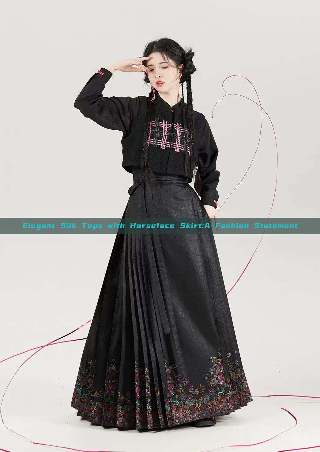 Elegant Silk Tops with Horseface Skirt:A Fashion Statement Elegant Silk Tops with Horseface Skirt:A Fashion Statement