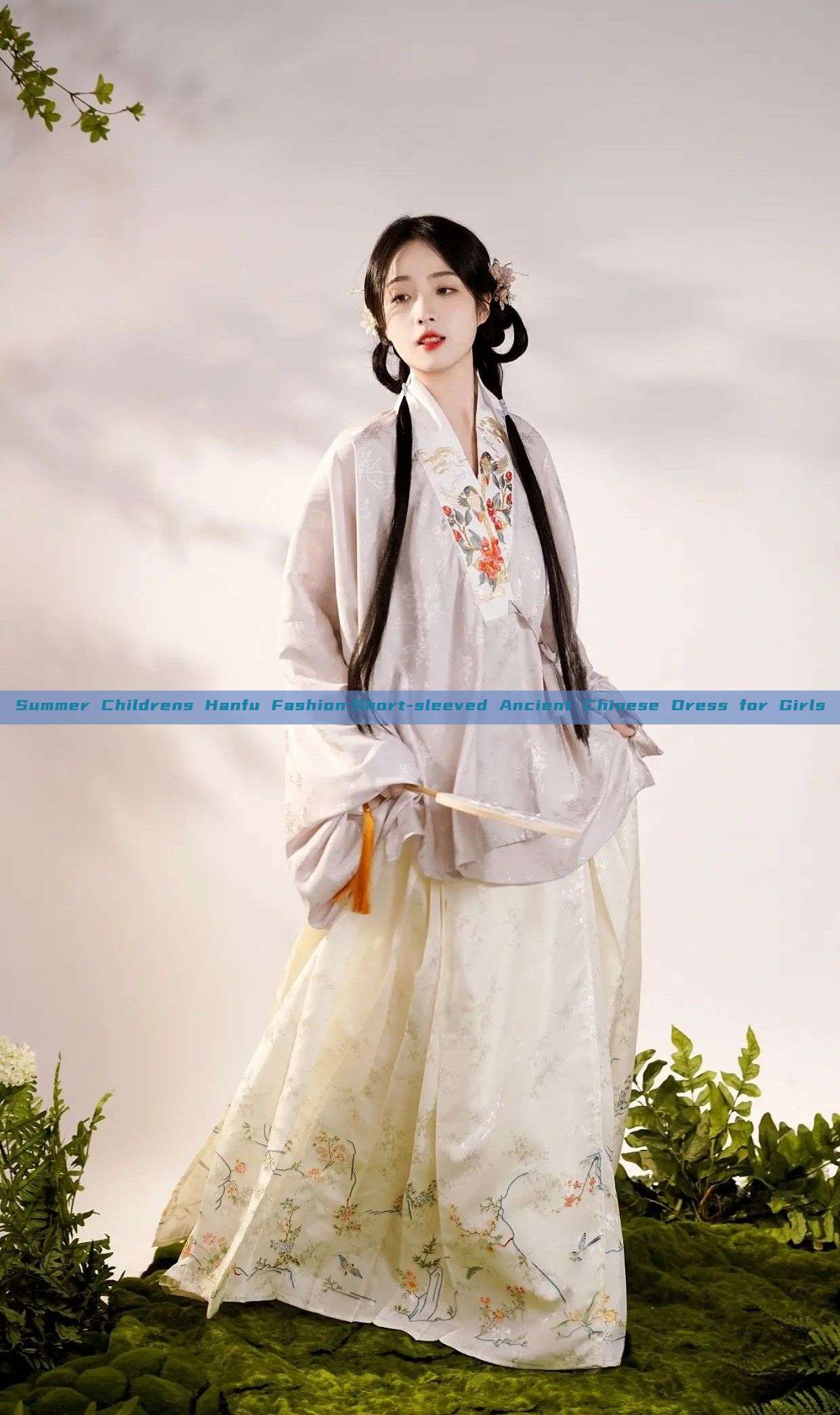 Summer Childrens Hanfu Fashion:Short-sleeved Ancient Chinese Dress for Girls Summer Childrens Hanfu Fashion:Short-sleeved Ancient Chinese Dress for Girls