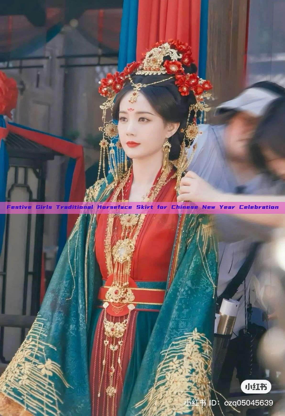 Festive Girls Traditional Horseface Skirt for Chinese New Year Celebration Festive Girls Traditional Horseface Skirt for Chinese New Year Celebration