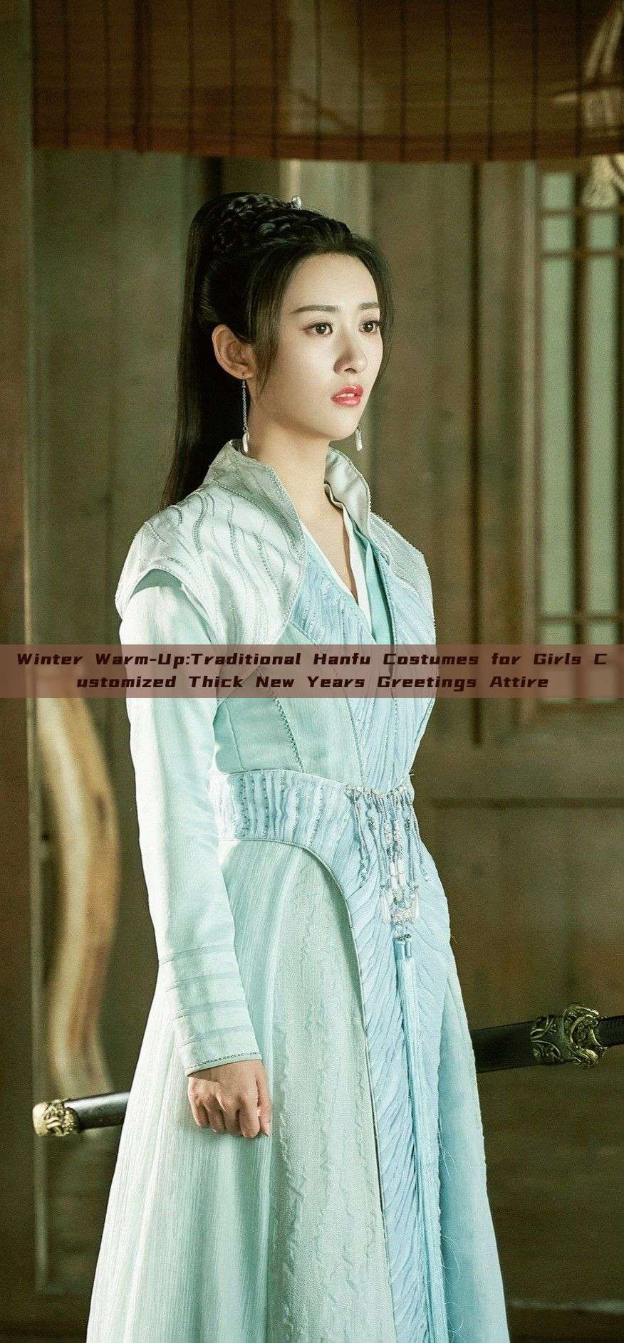 Winter Warm-Up:Traditional Hanfu Costumes for Girls Customized Thick New Years Greetings Attire Winter Warm-Up:Traditional Hanfu Costumes for Girls Customized Thick New Years Greetings Attire