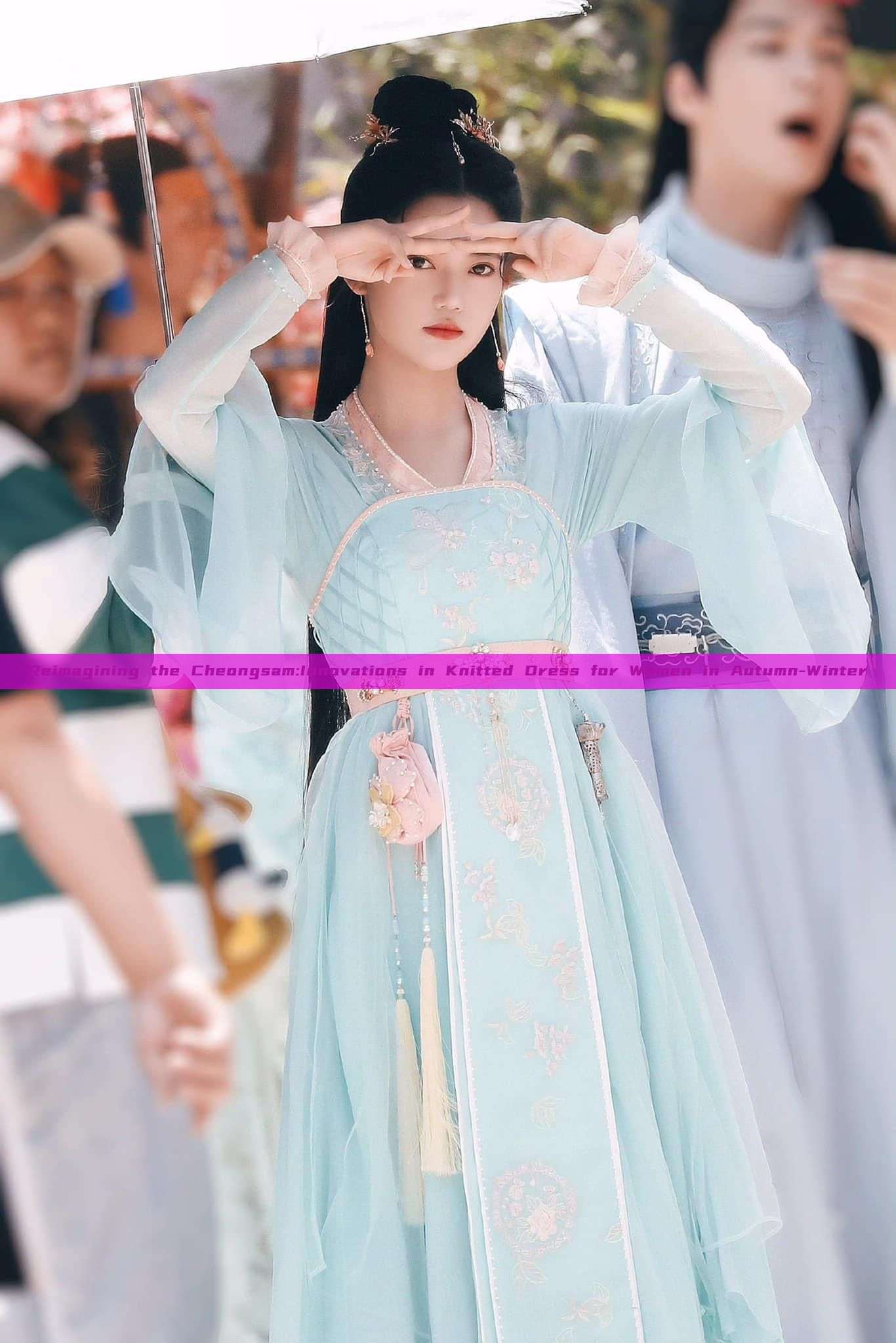Reimagining the Cheongsam:Innovations in Knitted Dress for Women in Autumn-Winter