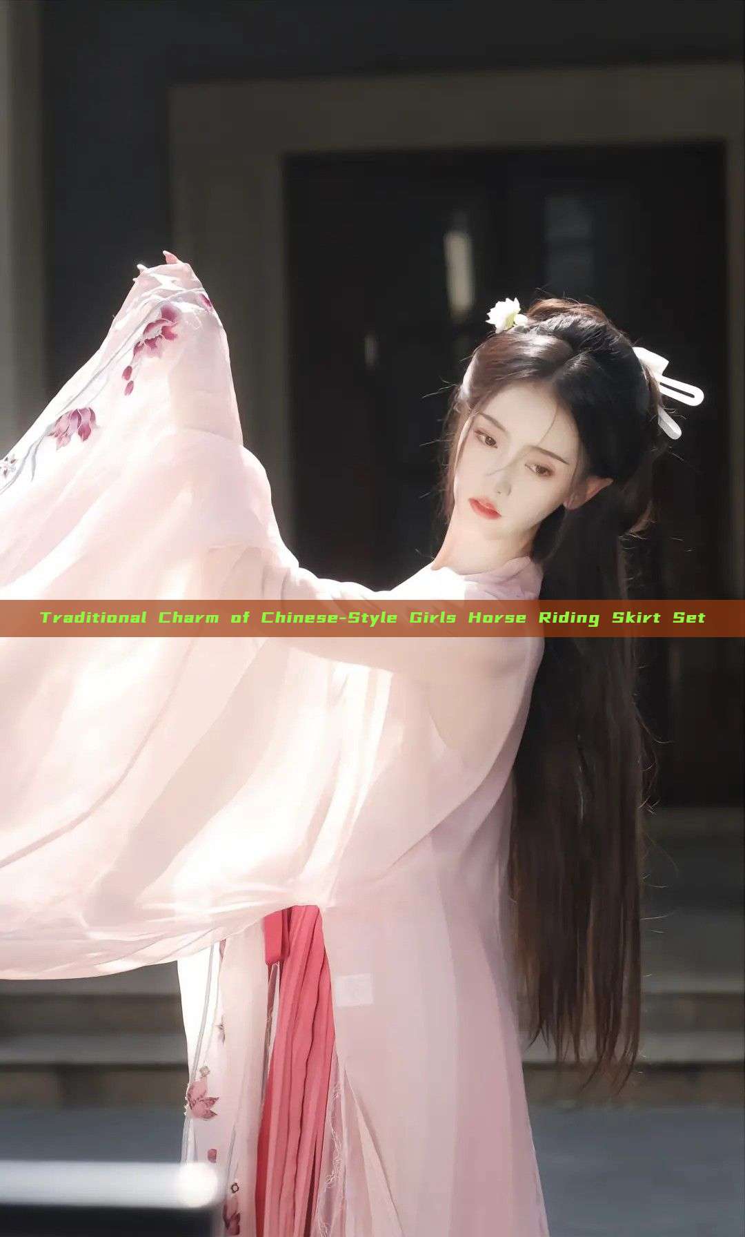 Traditional Charm of Chinese-Style Girls Horse Riding Skirt Set Traditional Charm of Chinese-Style Girls Horse Riding Skirt Set