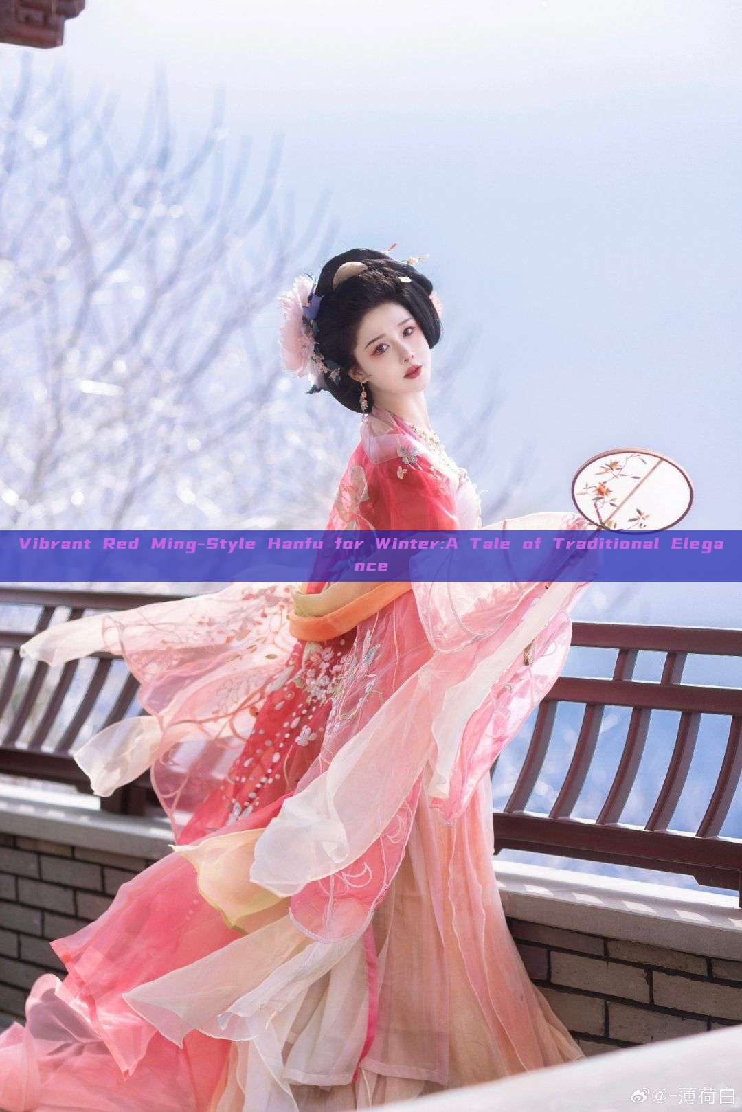 Vibrant Red Ming-Style Hanfu for Winter:A Tale of Traditional Elegance