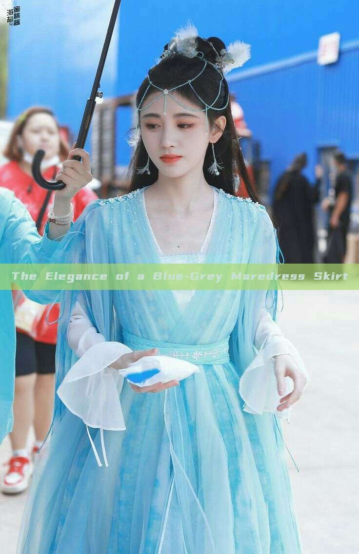 The Elegance of a Blue-Grey Maredress Skirt The Elegance of a Blue-Grey Maredress Skirt
