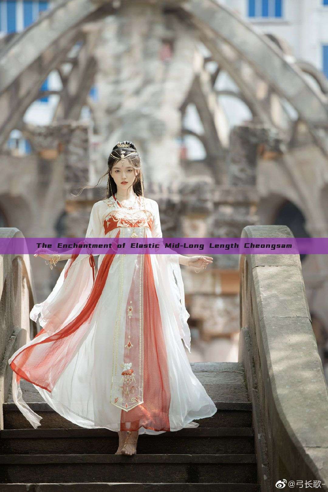 The Enchantment of Elastic Mid-Long Length Cheongsam The Enchantment of Elastic Mid-Long Length Cheongsam