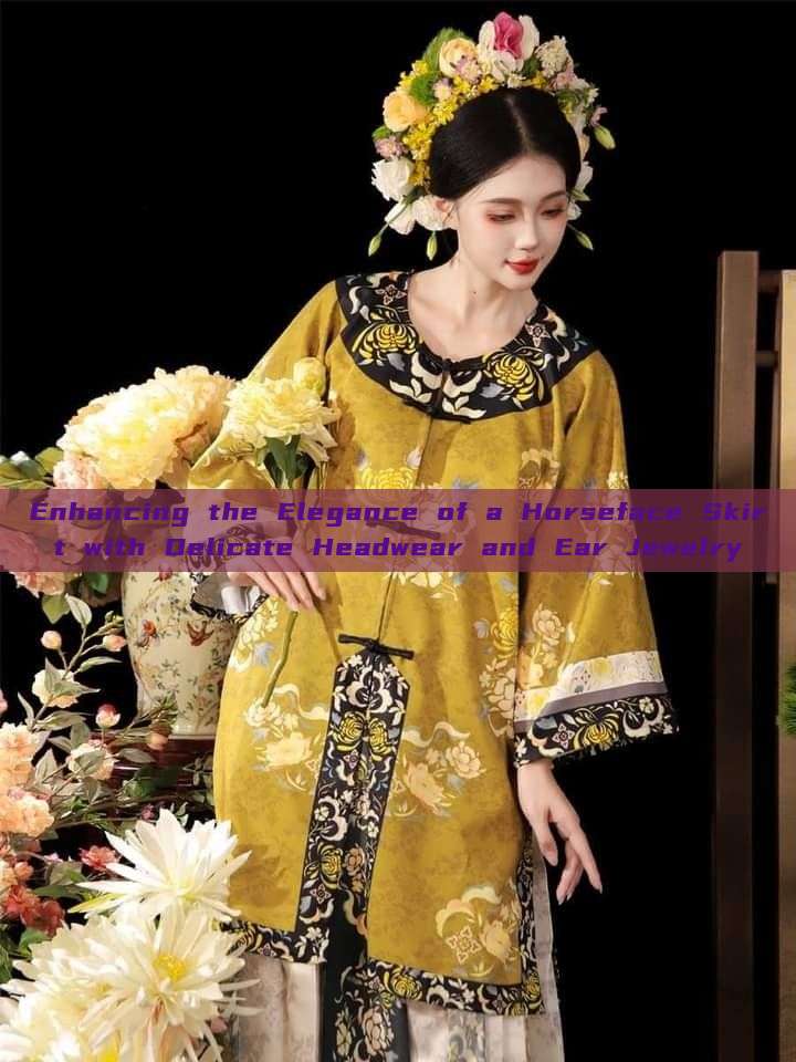Enhancing the Elegance of a Horseface Skirt with Delicate Headwear and Ear Jewelry Enhancing the Elegance of a Horseface Skirt with Delicate Headwear and Ear Jewelry