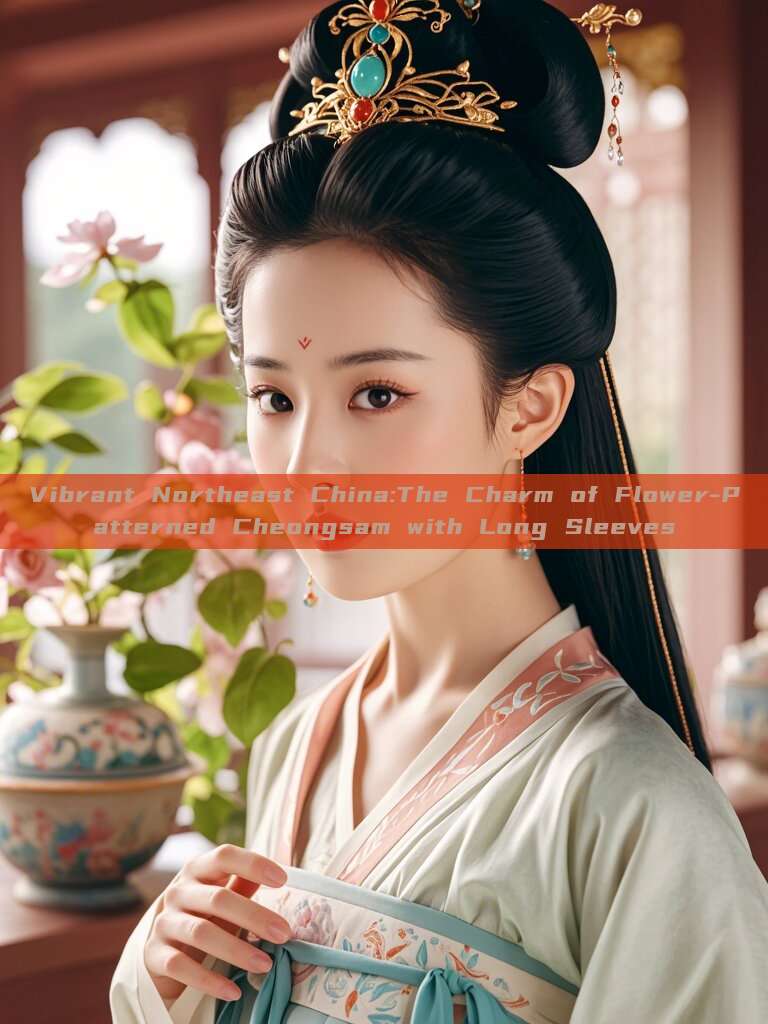 Vibrant Northeast China:The Charm of Flower-Patterned Cheongsam with Long Sleeves