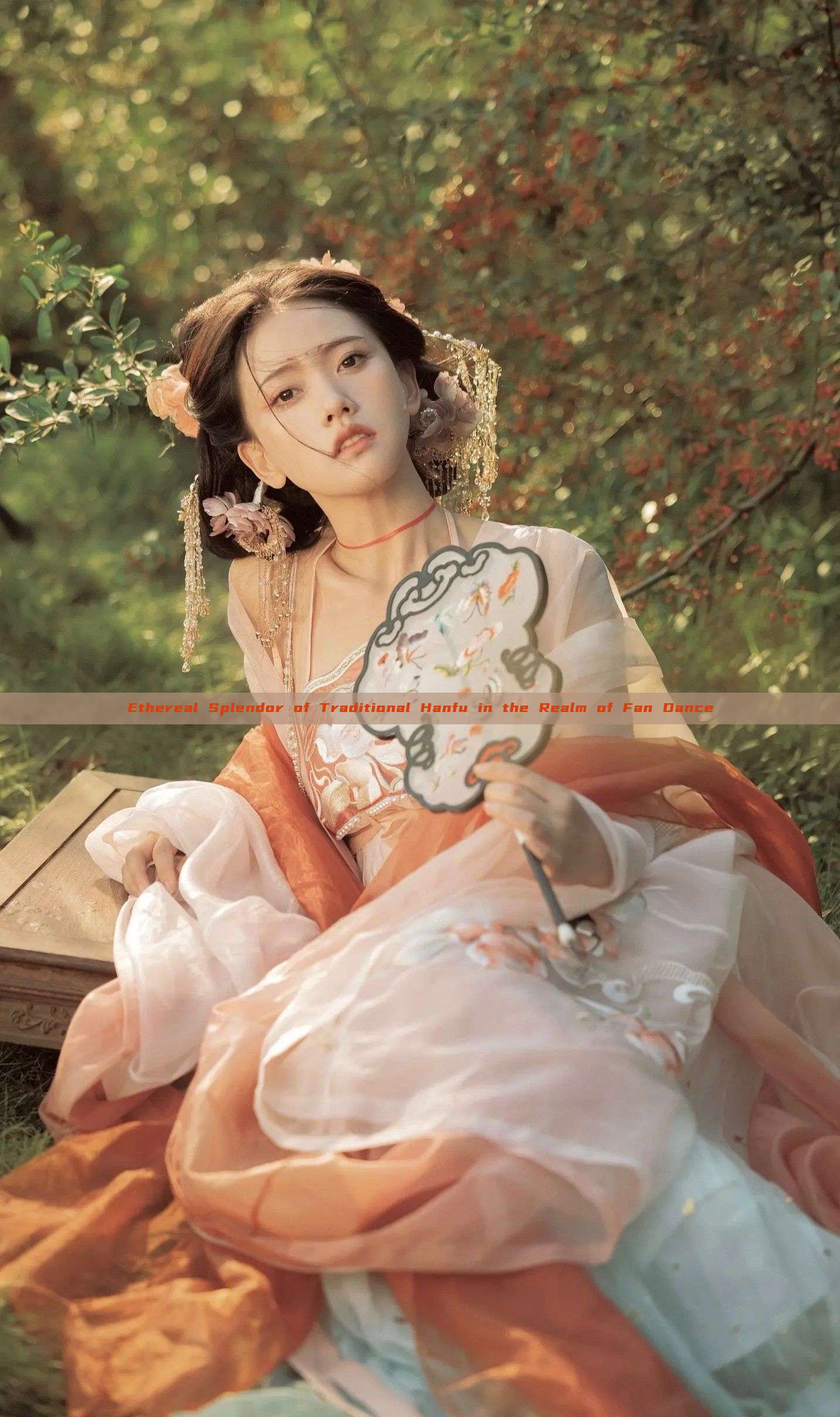 Ethereal Splendor of Traditional Hanfu in the Realm of Fan Dance Ethereal Splendor of Traditional Hanfu in the Realm of Fan Dance