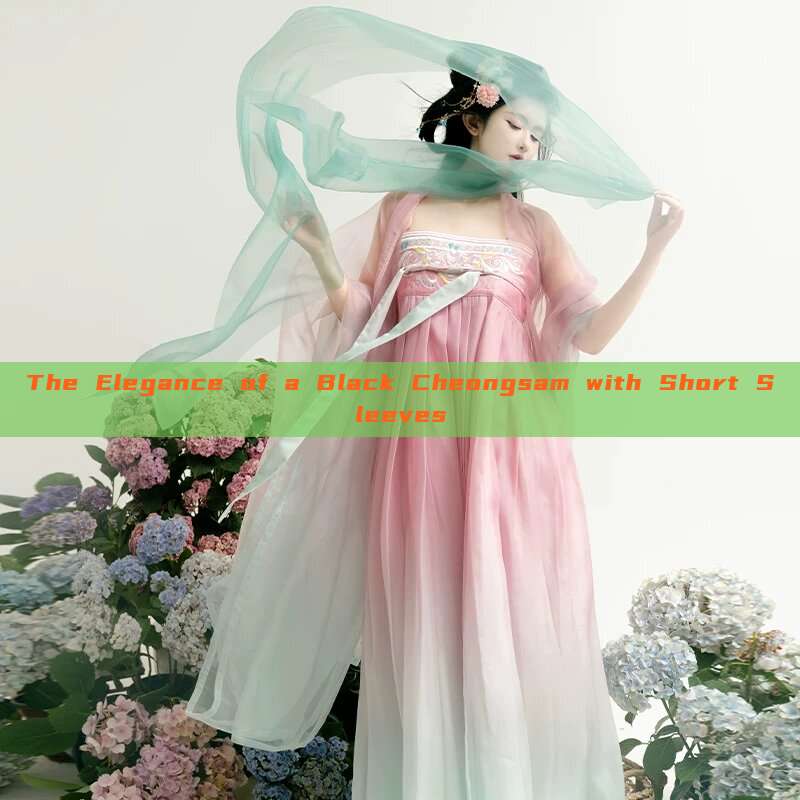 The Elegance of a Black Cheongsam with Short Sleeves The Elegance of a Black Cheongsam with Short Sleeves