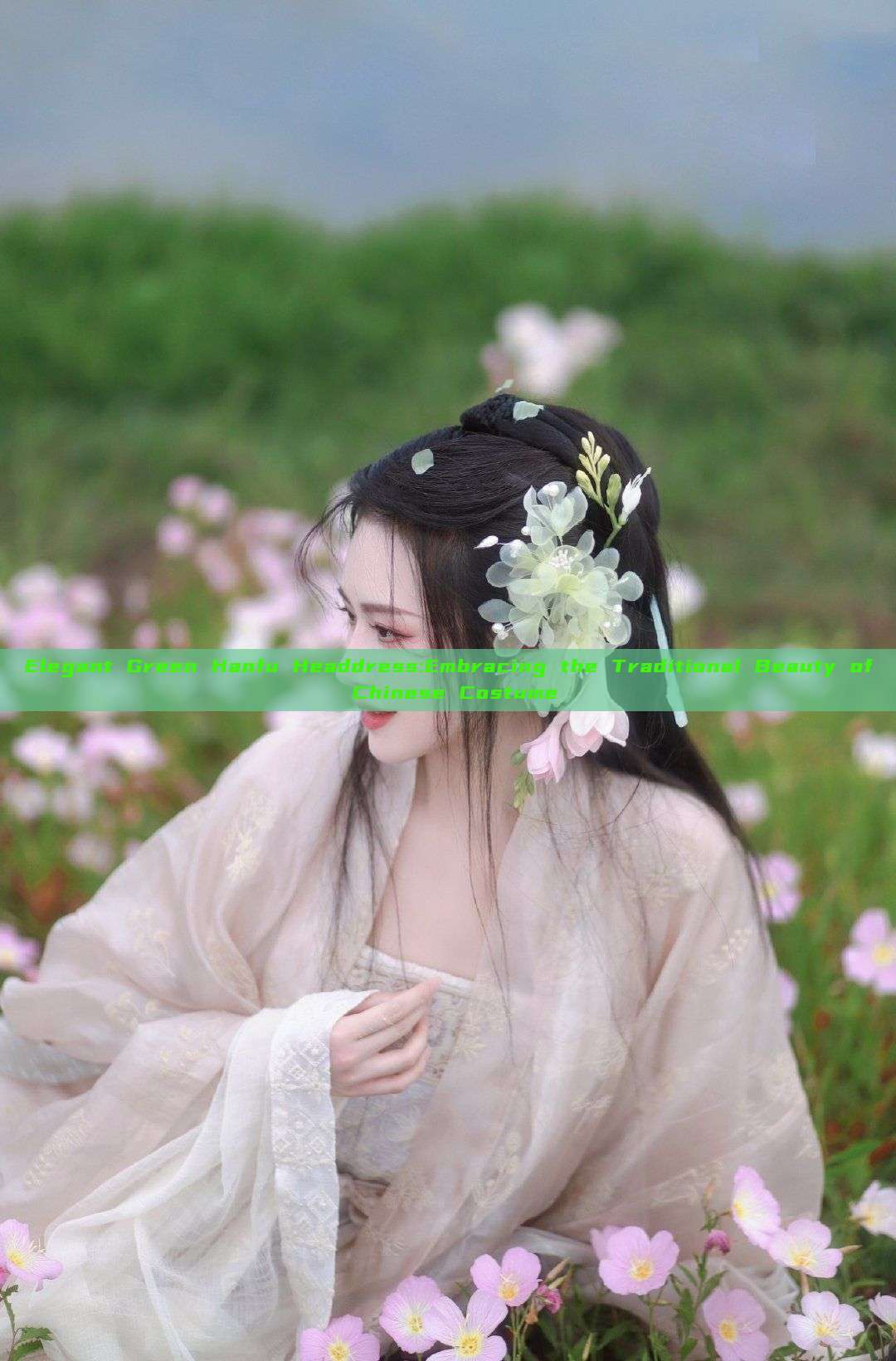 Elegant Green Hanfu Headdress:Embracing the Traditional Beauty of Chinese Costume Elegant Green Hanfu Headdress:Embracing the Traditional Beauty of Chinese Costume