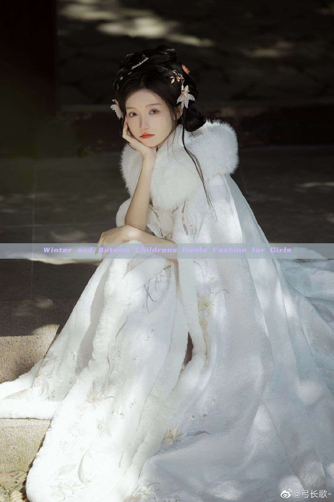 Winter and Autumn Childrens Hanfu Fashion for Girls