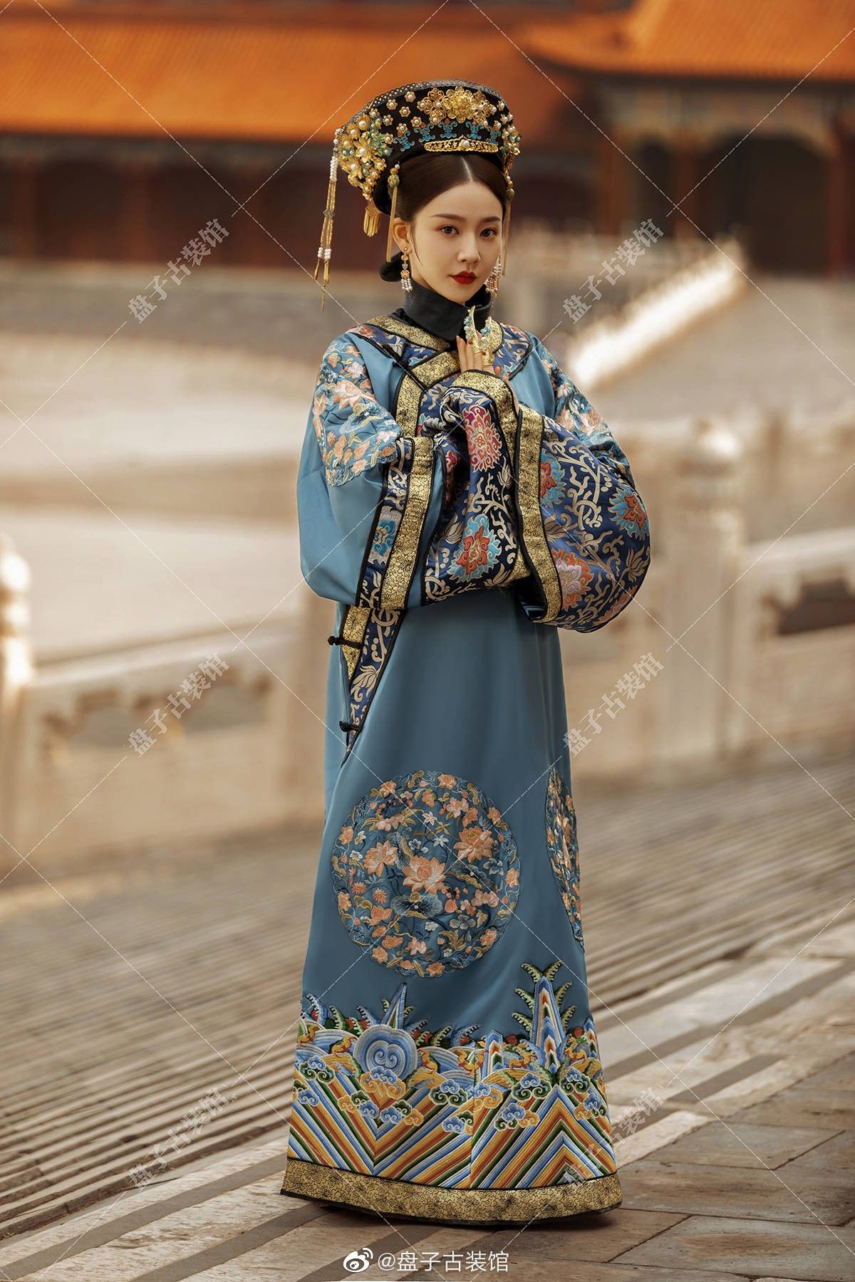 The Enchantment of a Pink Hanfu Adult Woman