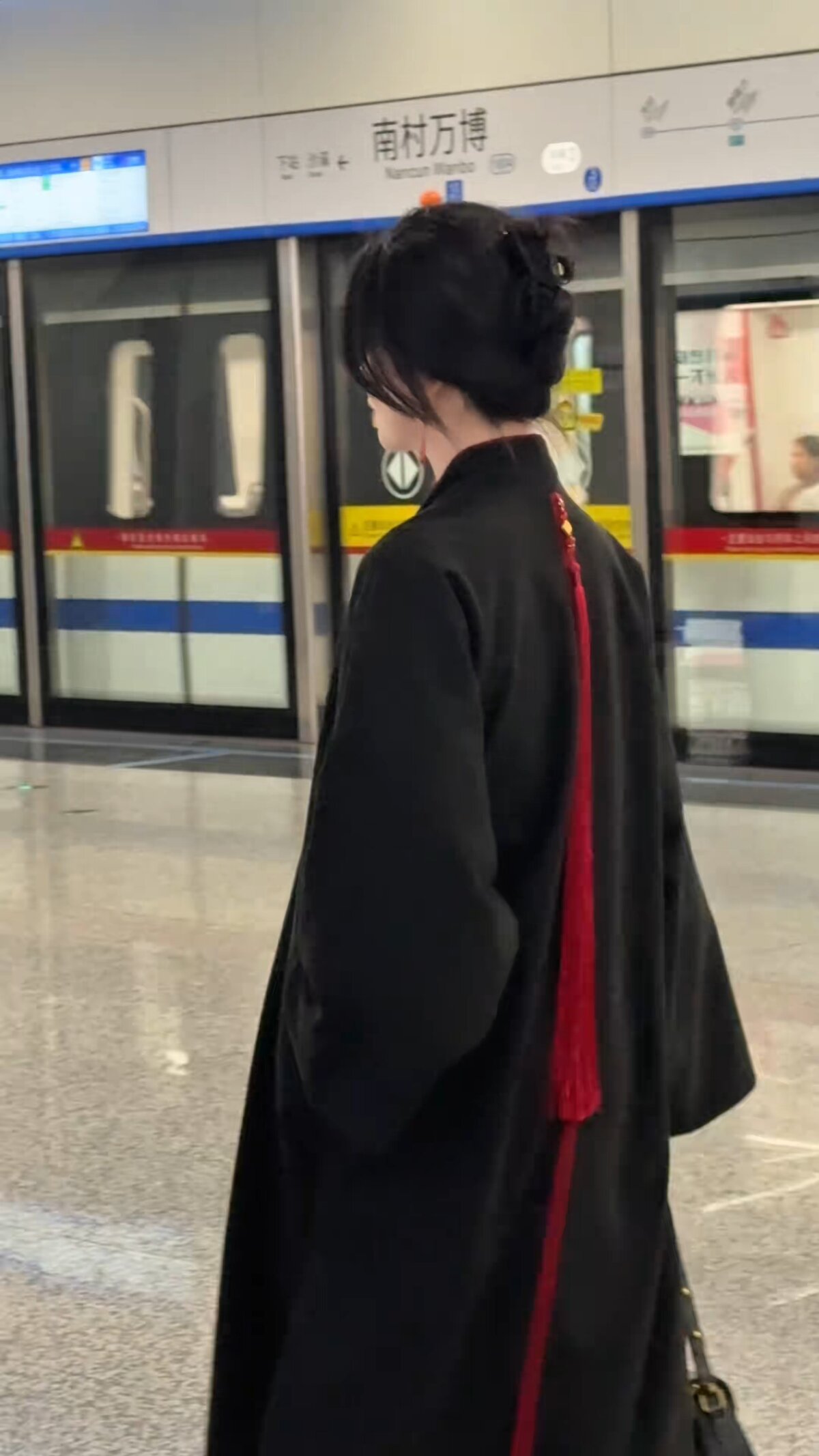 Panda-Patterned Horseface Skirt:A Blend of Traditional Elegance and Modern Charm