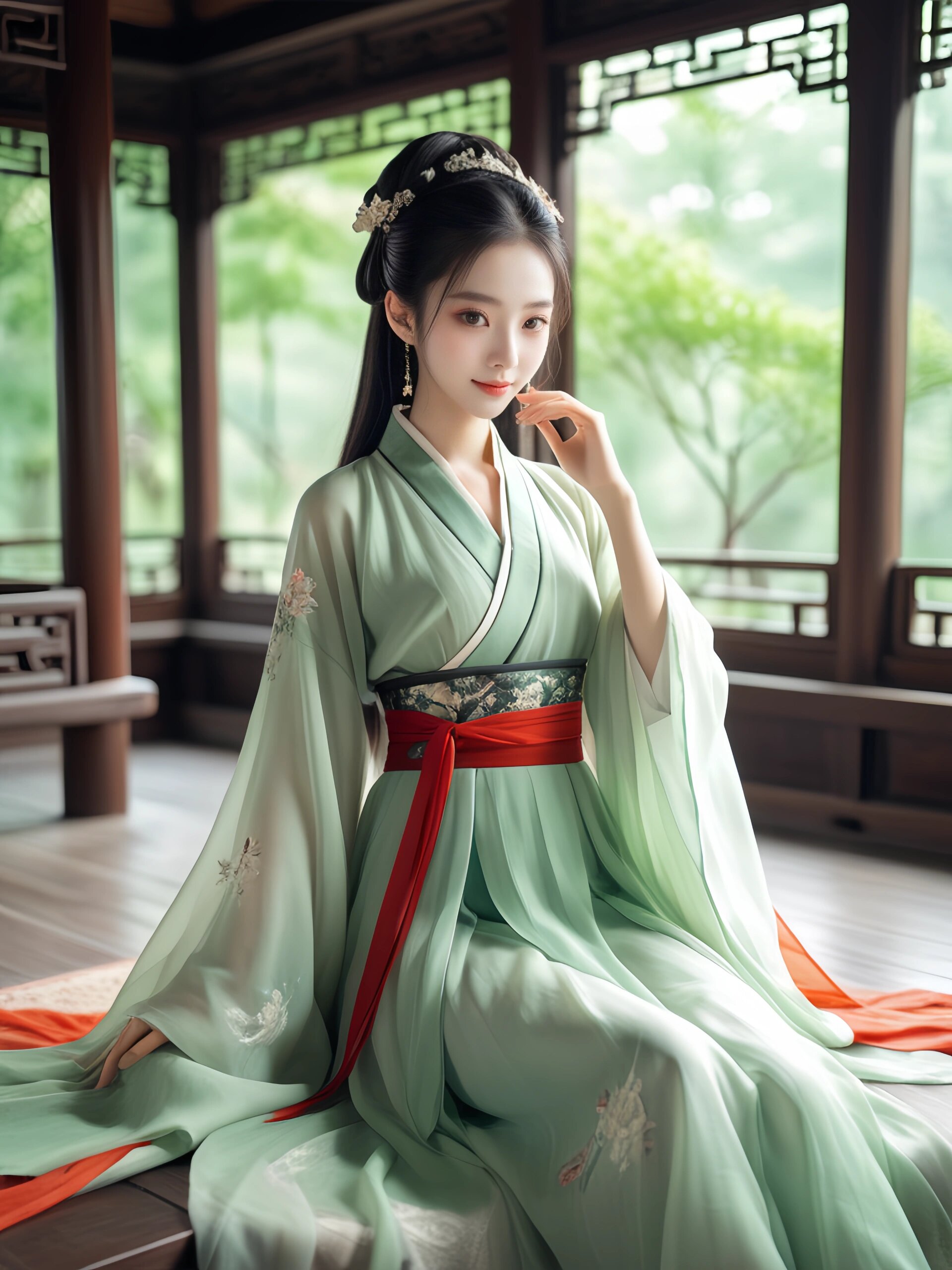 New Years Hanfu Skirt for Little Girls:Embracing Traditional Elegance New Years Hanfu Skirt for Little Girls:Embracing Traditional Elegance
