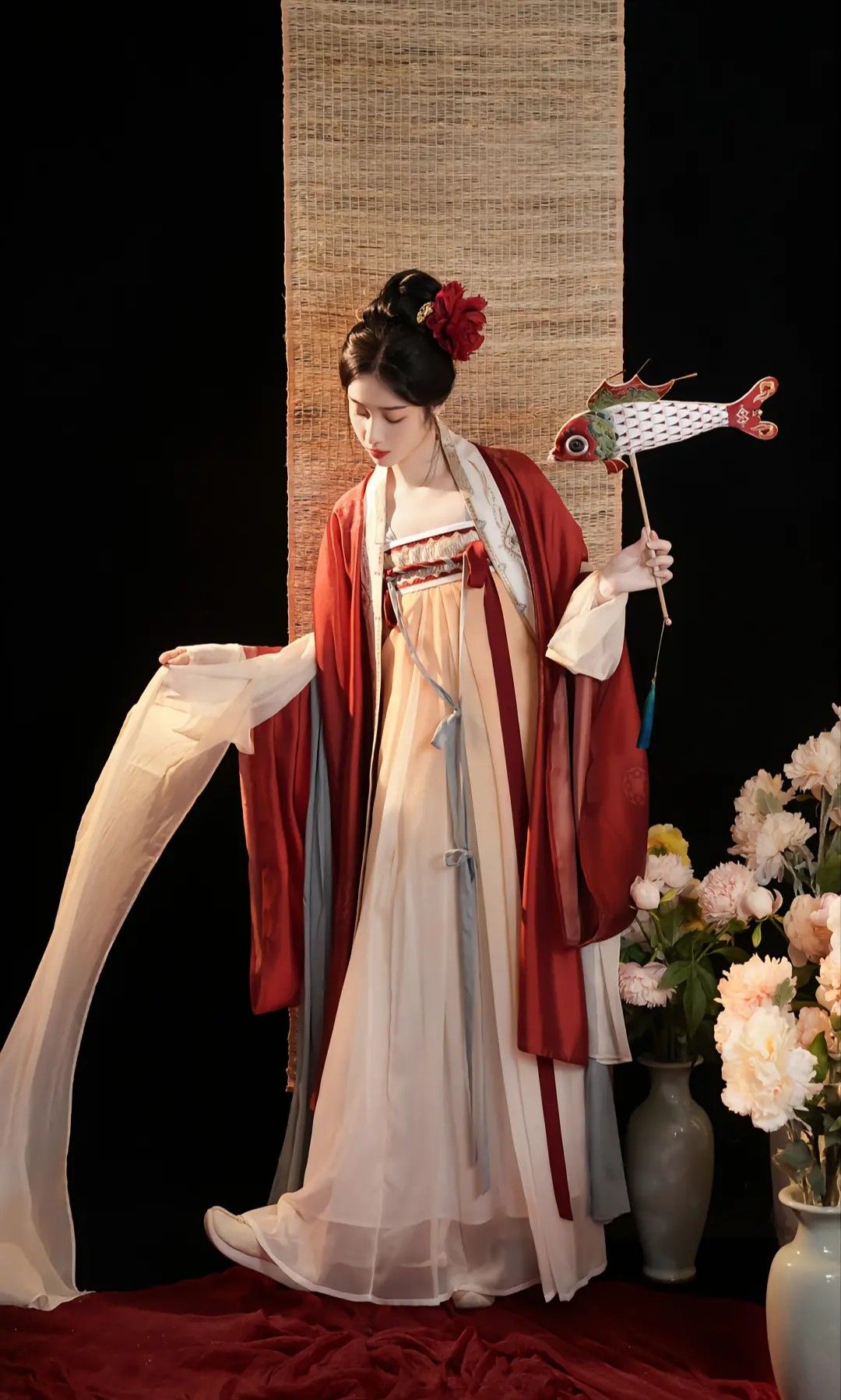 The Elegant Combination of a Horseface Skirt with a Standing Collar Blouse The Elegant Combination of a Horseface Skirt with a Standing Collar Blouse