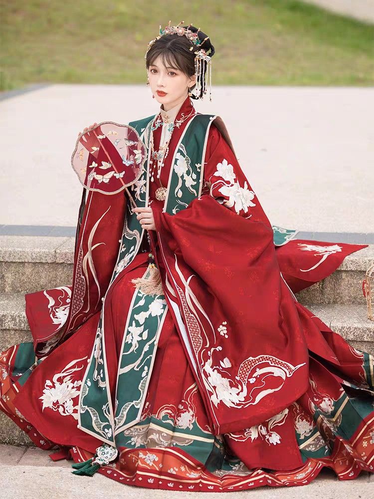 Winter New Chinese Style Girls Set:Traditional拜年汉服