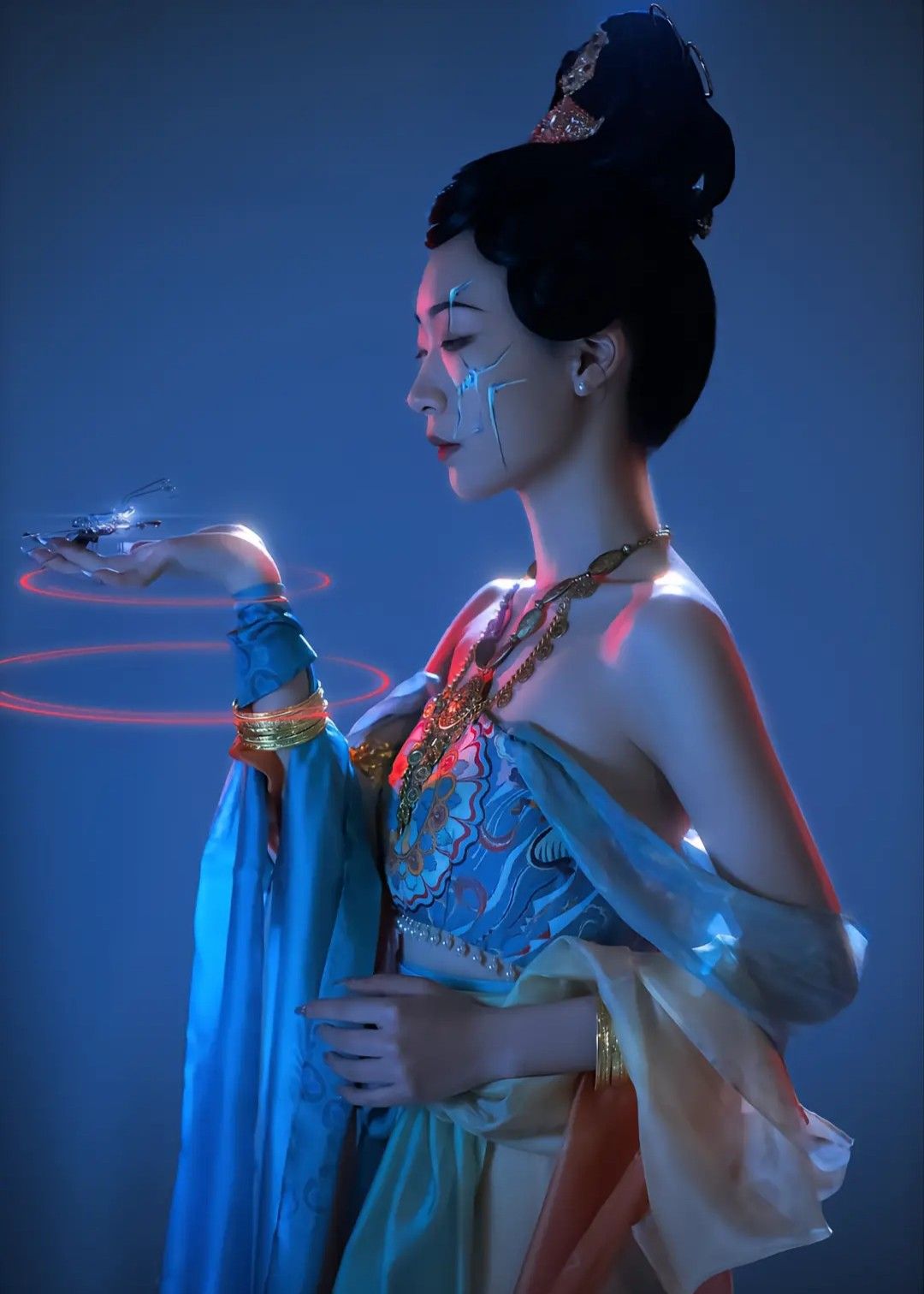 Lotus Blossom Crossing Original Hanfu:The Story of Blue Perch Language Lotus Blossom Crossing Original Hanfu:The Story of Blue Perch Language
