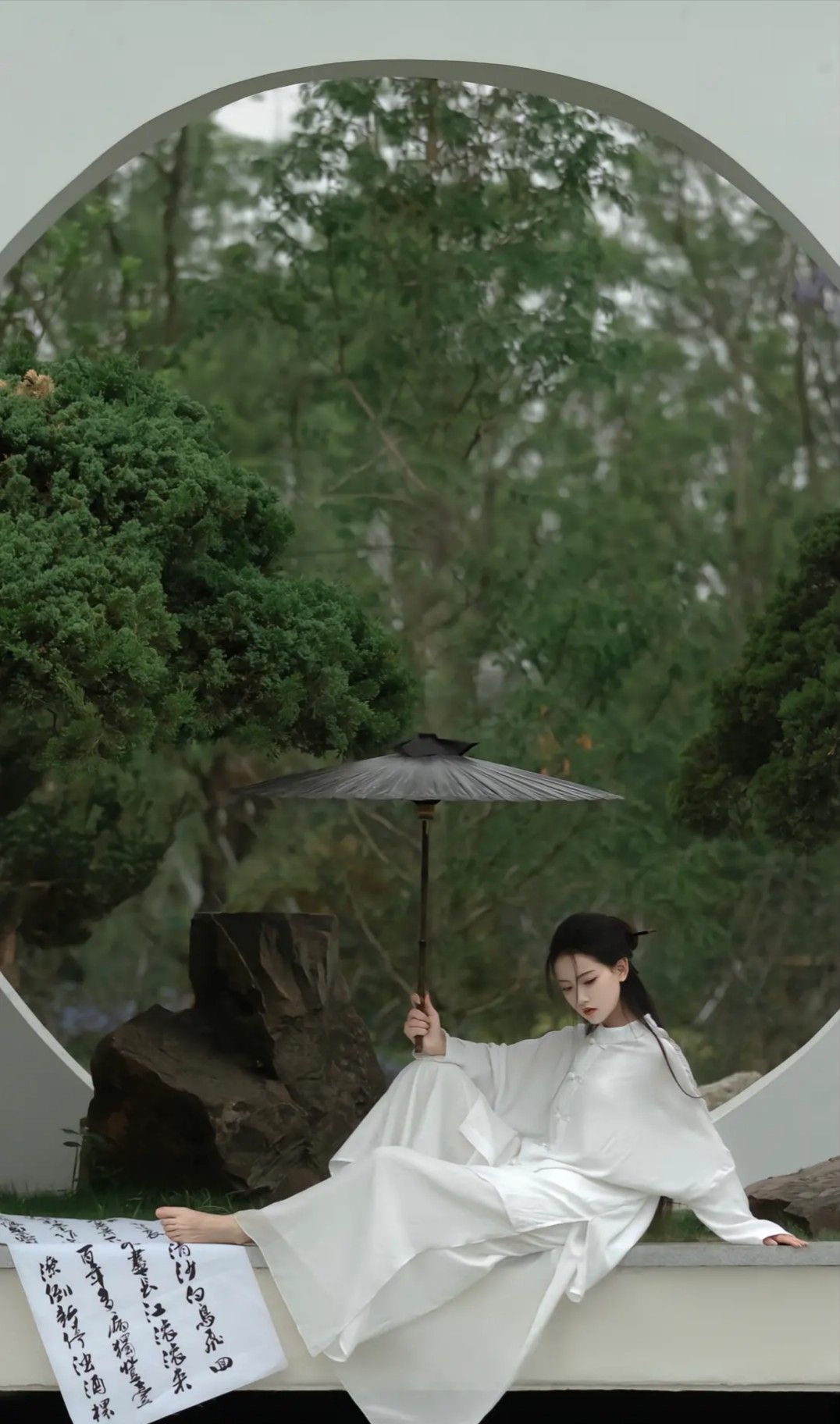Ancient Charm of Short-sleeved Hanfu Dress for Women