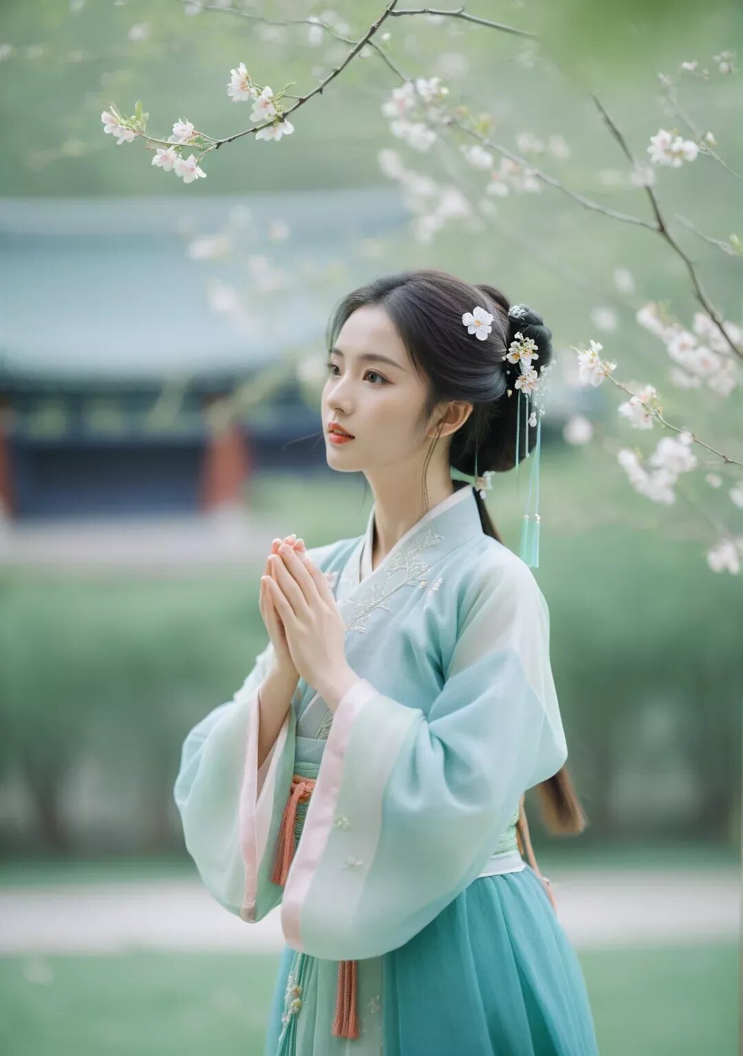 Gentle Summer Style with Shoes to Match Qipao Traditional Dress Gentle Summer Style with Shoes to Match Qipao Traditional Dress