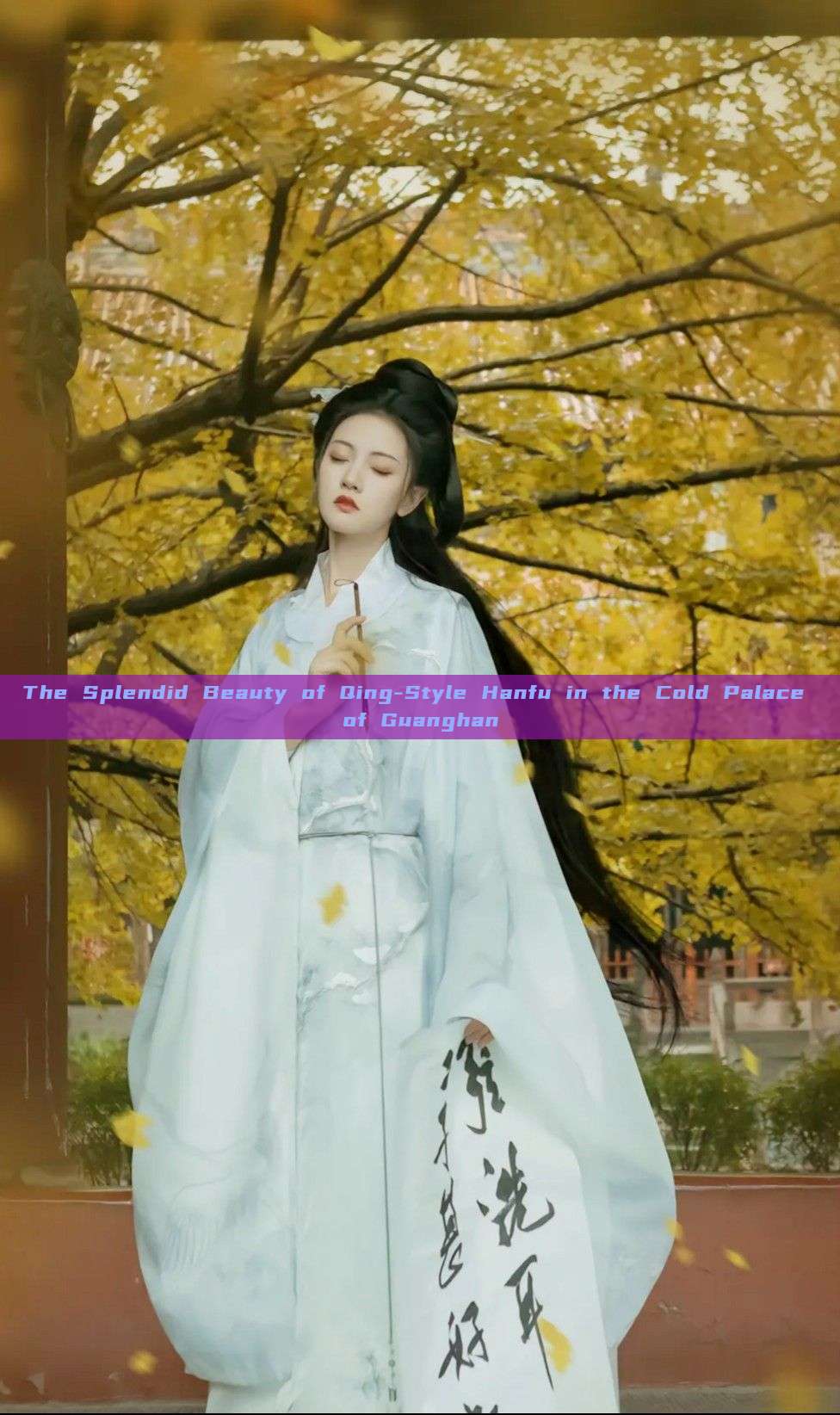 The Splendid Beauty of Qing-Style Hanfu in the Cold Palace of Guanghan The Splendid Beauty of Qing-Style Hanfu in the Cold Palace of Guanghan