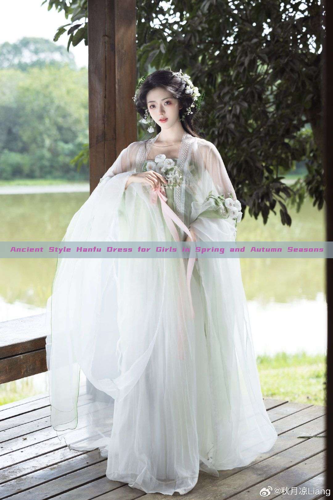 Ancient Style Hanfu Dress for Girls in Spring and Autumn Seasons Ancient Style Hanfu Dress for Girls in Spring and Autumn Seasons