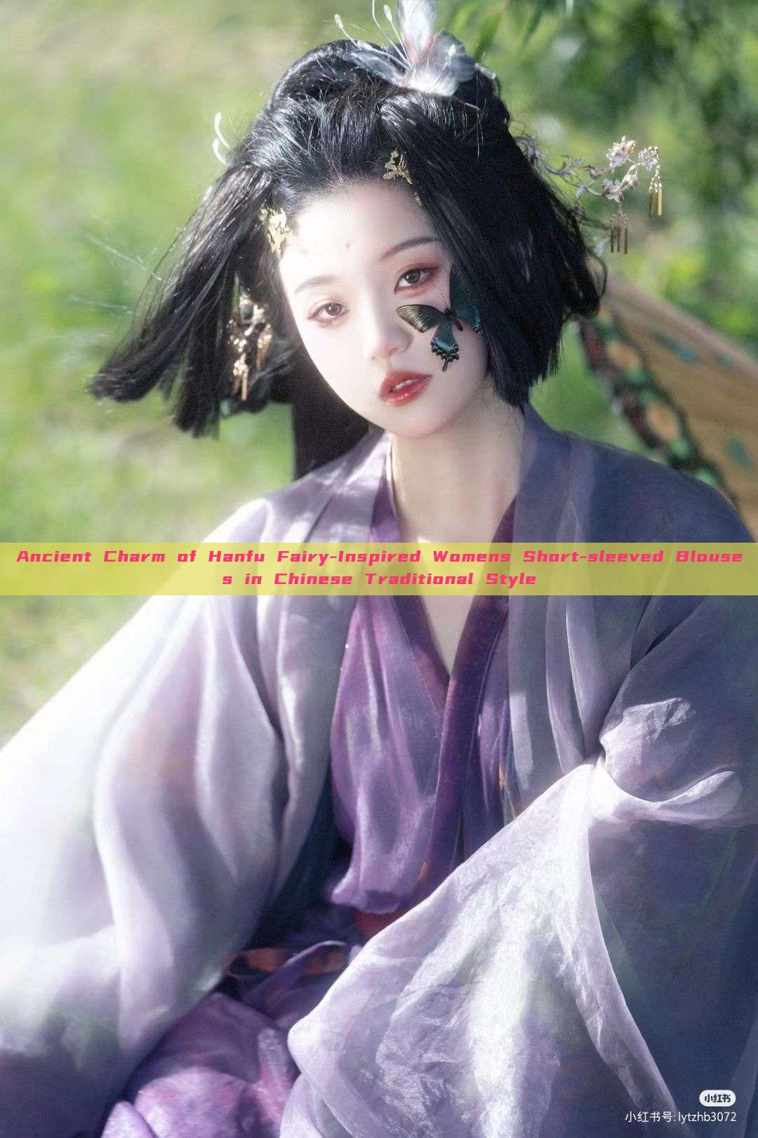 Ancient Charm of Hanfu Fairy-Inspired Womens Short-sleeved Blouses in Chinese Traditional Style Ancient Charm of Hanfu Fairy-Inspired Womens Short-sleeved Blouses in Chinese Traditional Style