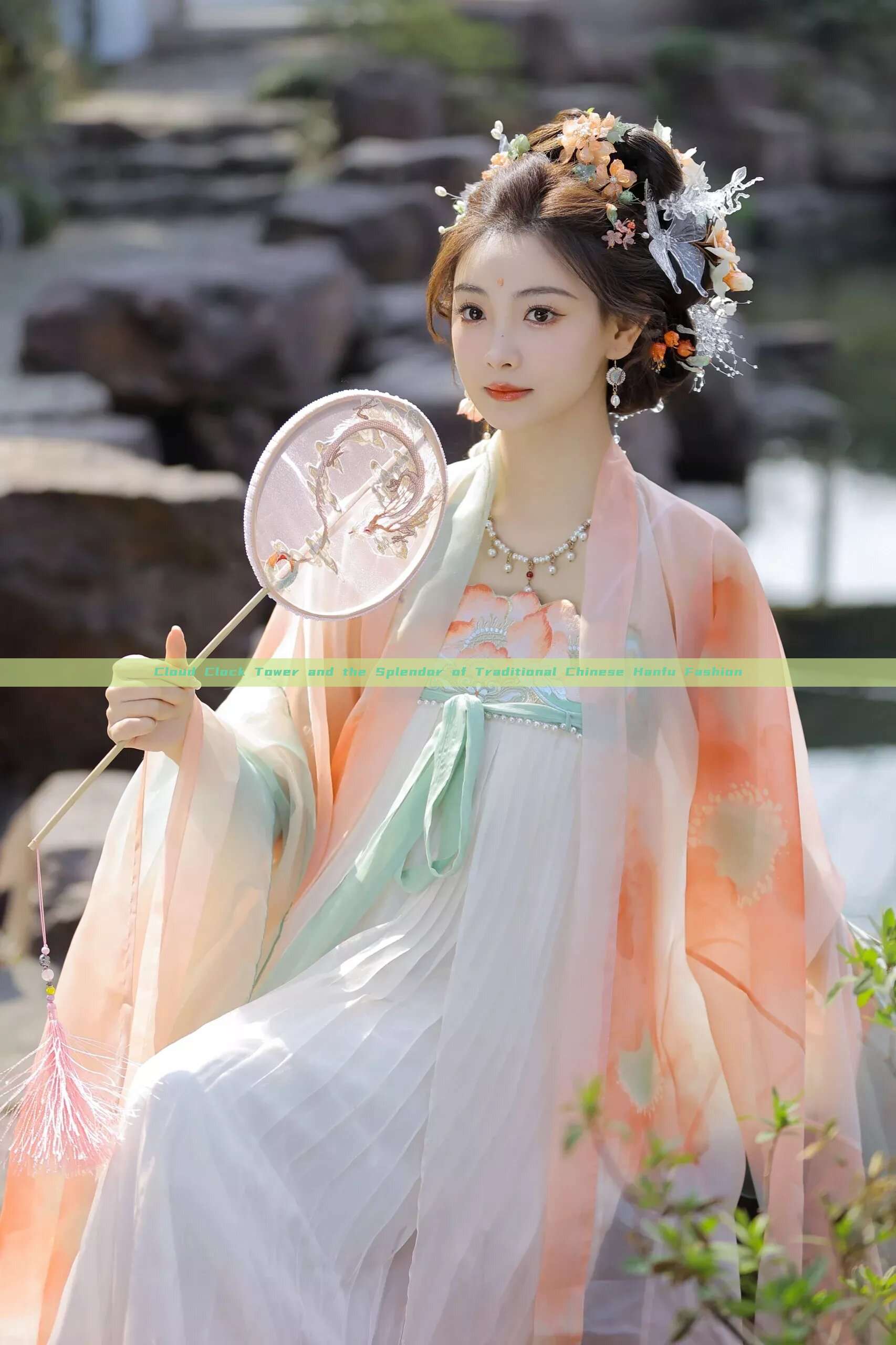 Cloud Clock Tower and the Splendor of Traditional Chinese Hanfu Fashion Cloud Clock Tower and the Splendor of Traditional Chinese Hanfu Fashion